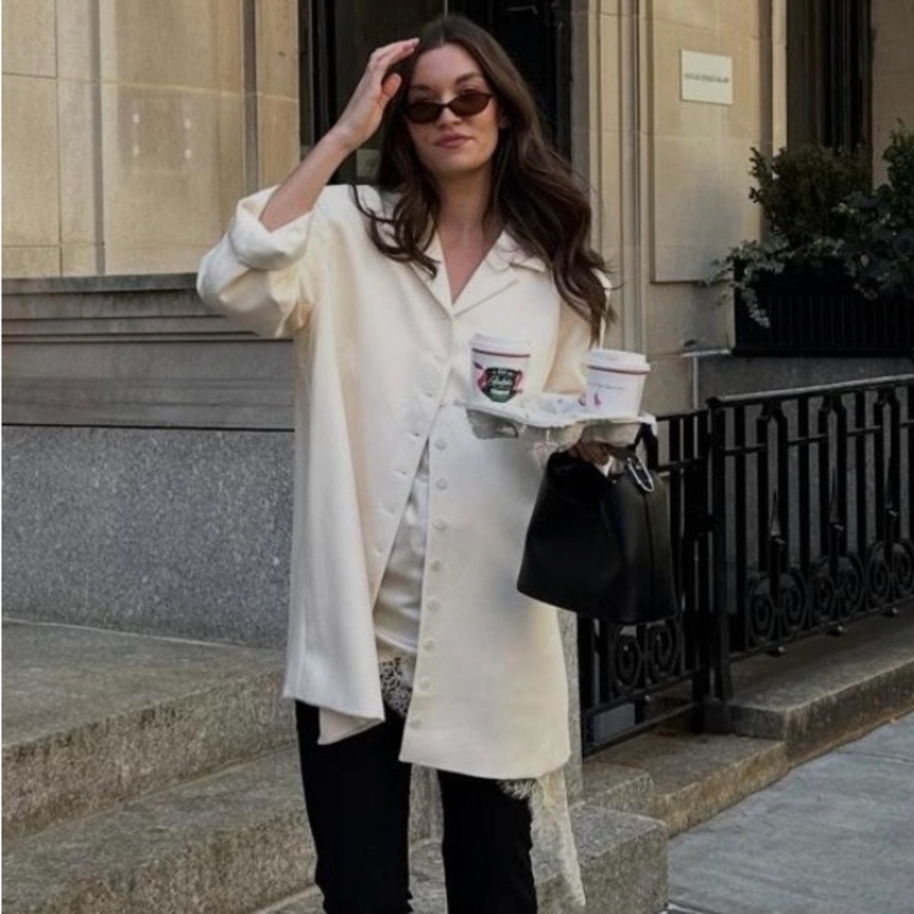 DISSH Ryker cream oversized blazer NWT